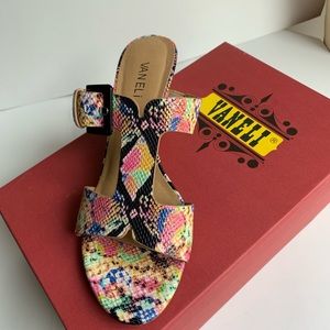 Vaneli slip in sandals, upper leather 8.5M